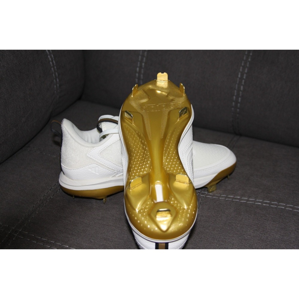 adidas White and Gold Athletic Shoes - Picture 11 of 16